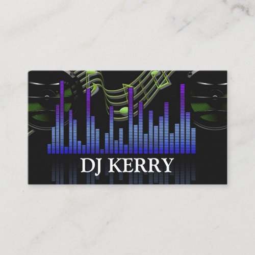 DJ Disc Jockey Electronic Business Card