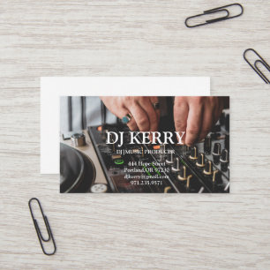 DJ Disc Jockey Electronic Business Card