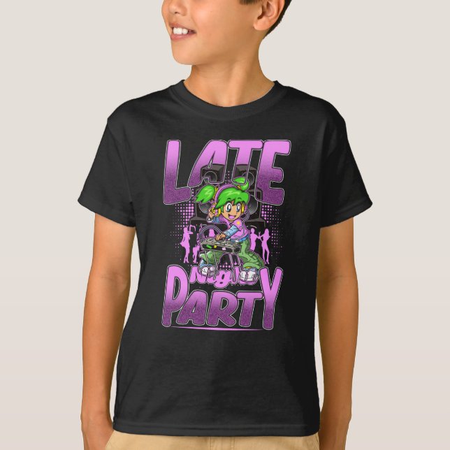 DJ Disc Jokey Turntable Party Music T-Shirt (Front)