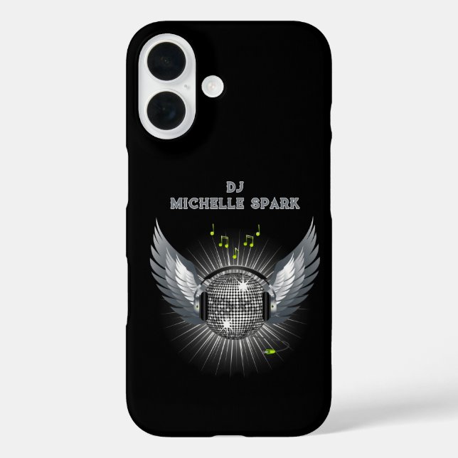 DJ Disco Ball Wings Case-Mate iPhone Case (Back)