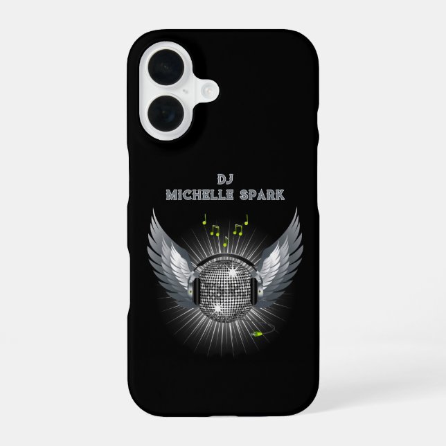 DJ Disco Ball Wings Iphone Case (Back)