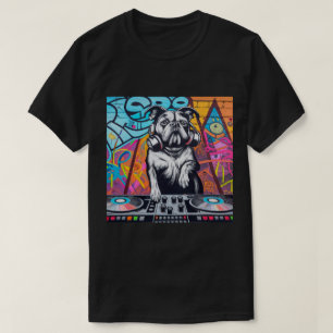 DJ Dog Graffiti Street Turntable Mixing  T-Shirt
