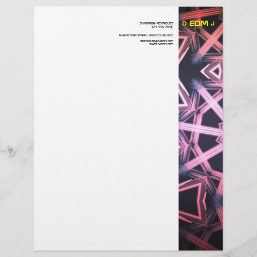 DJ EDM Letterhead