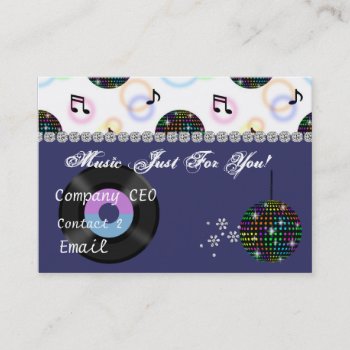 Dj Entertainment Business Card by BusinessCardLounge at Zazzle