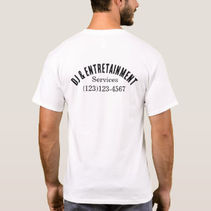 dj entretainment editable uniform for work T-Shirt