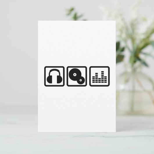 DJ Equalizer headphones vinyl (Standing Front)