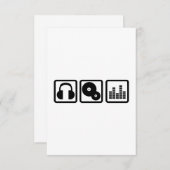 DJ Equalizer headphones vinyl (Front/Back)