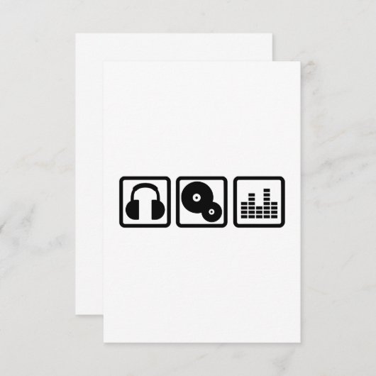 DJ Equalizer headphones vinyl (Front/Back)