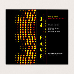 DJ Event Planner Folded Business Card