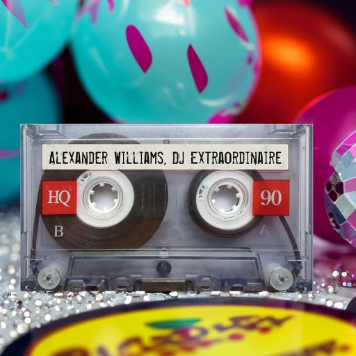 Customizable DJ Extraordinaire Cassette Tape Business Card Templates