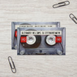 DJ Extraordinaire Cassette Tape with QR Code Business Card