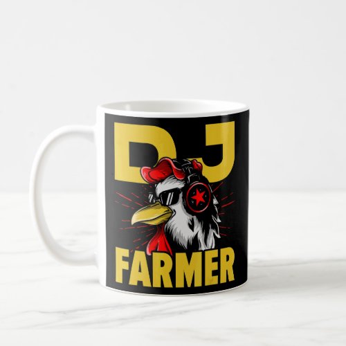 DJ Farmer Graphic Agriculture Agriculteur Farming  Coffee Mug