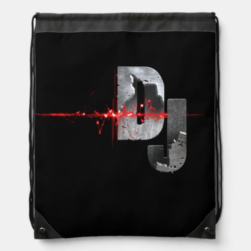 DJ  Feel the music  Drawstring Bag