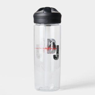 DJ. Feel the music Water Bottle