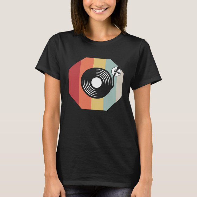 DJ  for Mens Graphic Techno Discjockey Disc Jockey T-Shirt (Front)