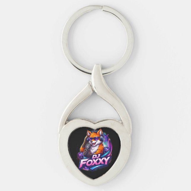 DJ FOXXY 2 KEYCHAIN (Front)