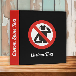 DJ free zone Binder