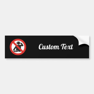 DJ free zone Bumper Sticker