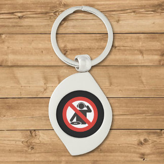 DJ free zone Keychain