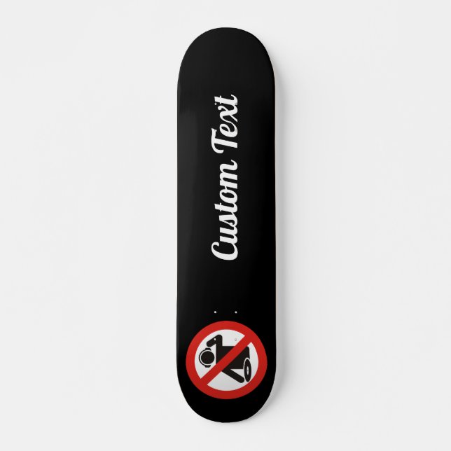 DJ free zone Skateboard Deck (Front)