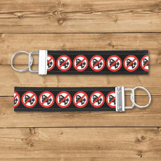 DJ free zone Wrist Keychain