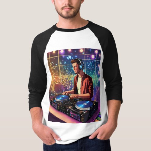DJ full T_shirt Spinning Style The DJ Stikar Ful