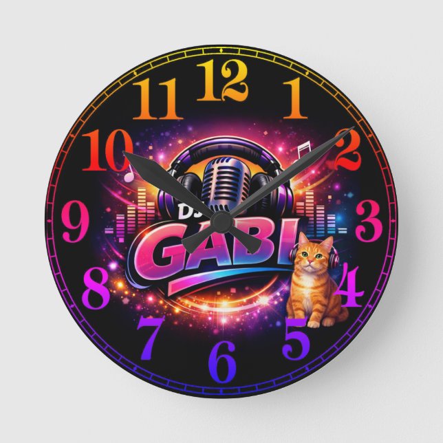 DJ GABI 2 ROUND CLOCK (Front)