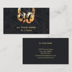 DJ gold Business Card