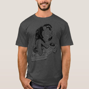 DJ GORILLA - monkey - ape - decks - music - T-Shirt