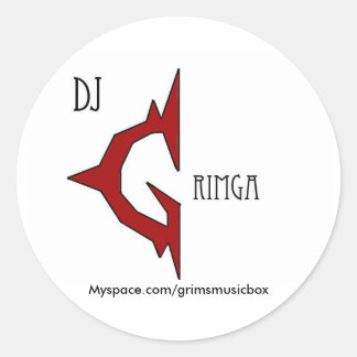Dj Grimga Logo Stickers