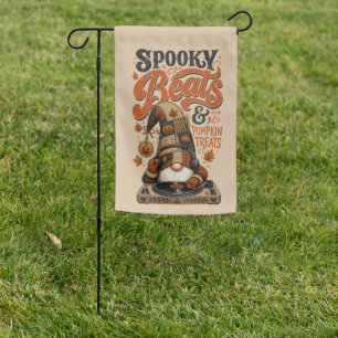 DJ & Halloween Rock Garden Flag