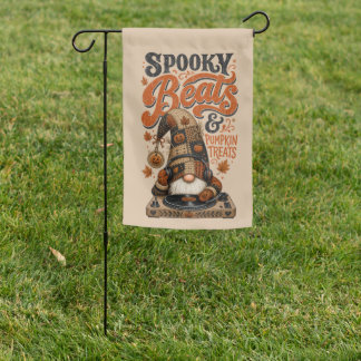 DJ & Halloween Rock Garden Flag