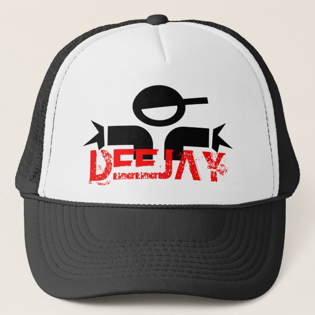 DJ hat - Disk jockey party cap (Front)