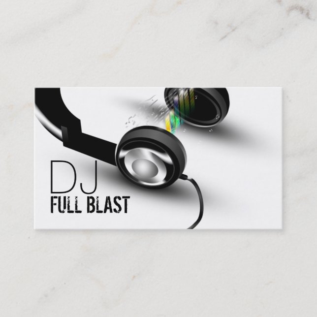 Dj Headphone Business Card (Front)