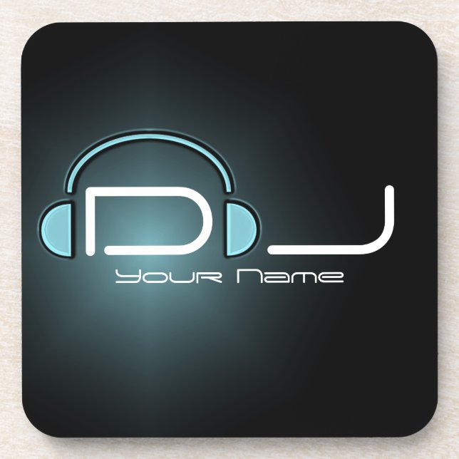 DJ Headphone Cork Coaster (Front)