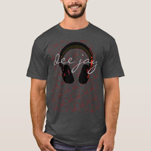 dj headphone fashion music T_Shirt