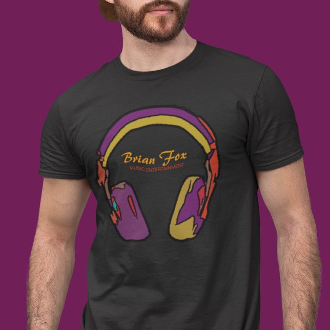 DJ headphone music personalized T-Shirt (Creator Uploaded)