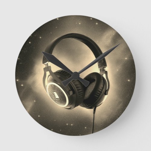 DJ Headphone Wall Clock
