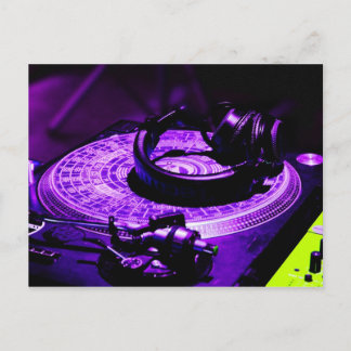 DJ Headphones 3 Postcard