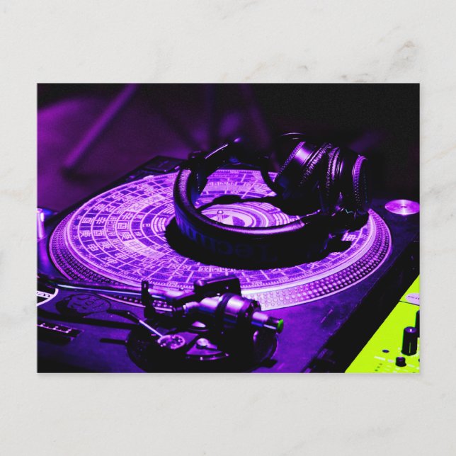 DJ Headphones 3 Postcard (Front)