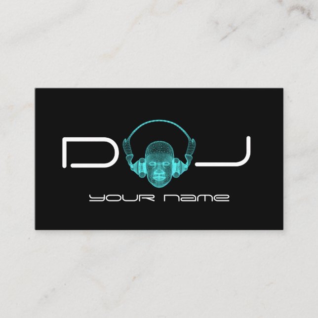 DJ Headphones Business Card (Front)
