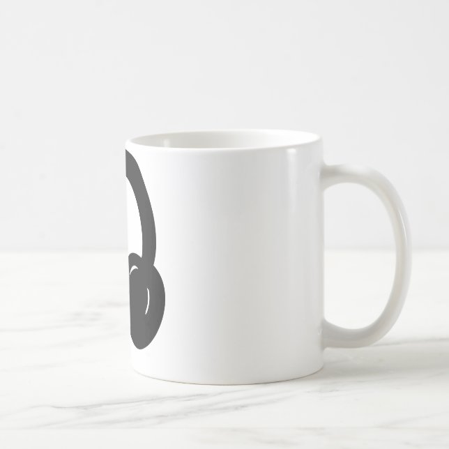 dj headphones coffee mug (Right)