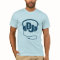 DJ headphones graphic mint and teal mens t-shirt