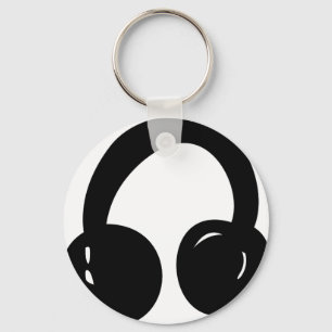 dj headphones keychain