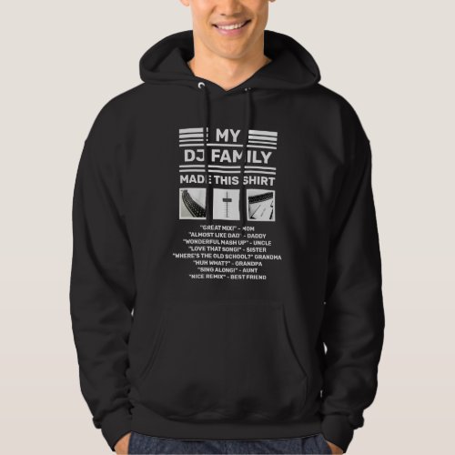 DJ Hoodie Sweater with Family Names  Photos
