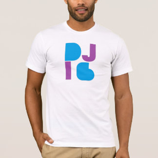 DJ i6 Purple/Blue Logo 1 Men's White Tee