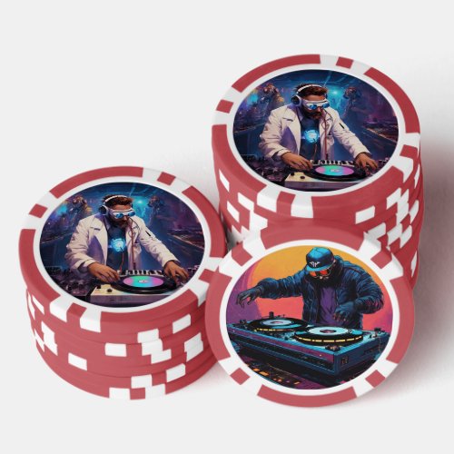 DJ_Inspired Poker Chip Designs