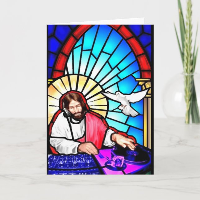 DJ Jesus Christmas card (Front)