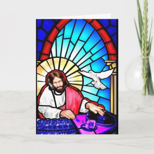 DJ Jesus Christmas card
