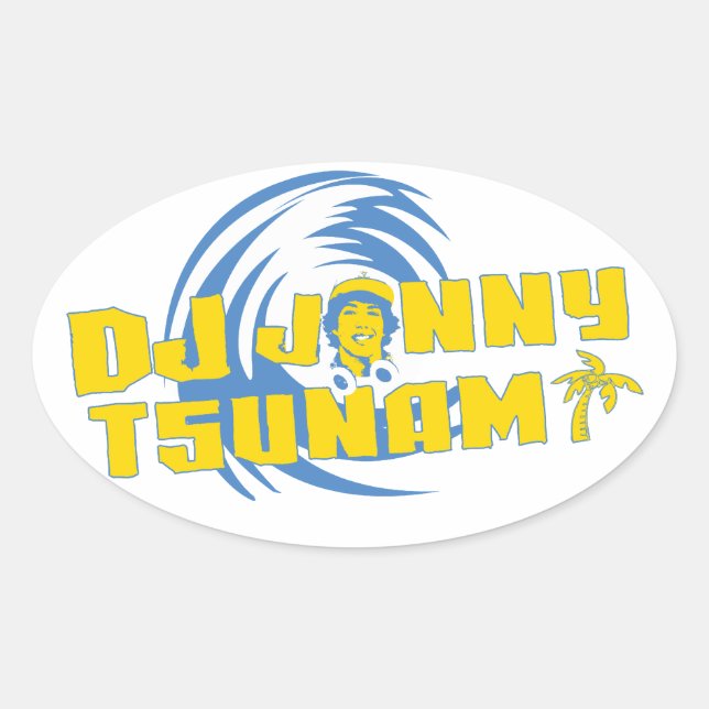 DJ Jonny Tsunami Sticker (Front)